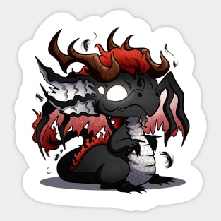 cartoon nightmare dragon Sticker